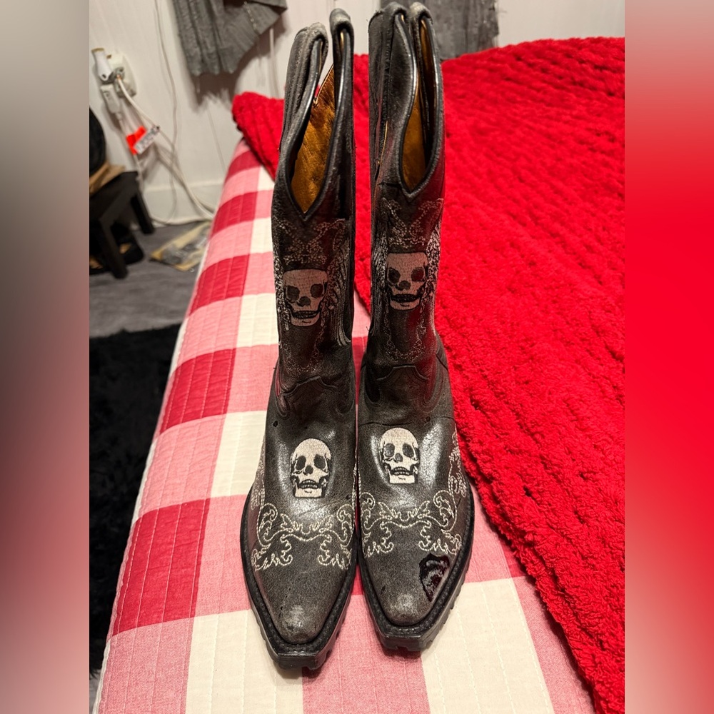 Johnny Ringo Black Cowboy Boots